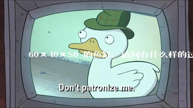 60×40×50 的鱼缸，请问有什么样的过滤器好用呢？