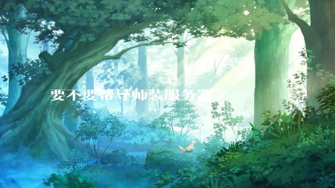 要不要帮导师装服务器?